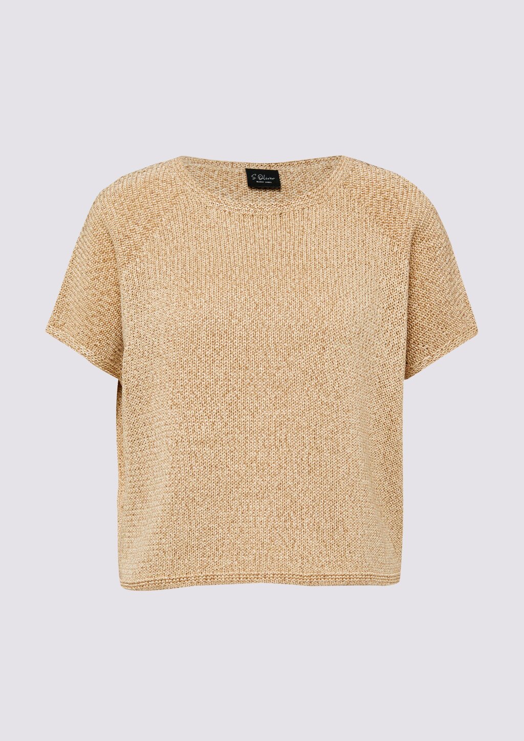 Ärmelloser Strickpullover im Relaxed Fit mit U-Boot-Ausschnitt