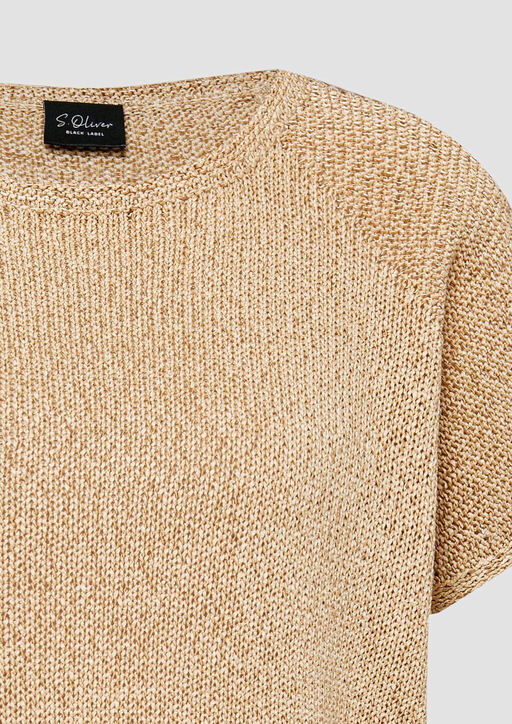 Ärmelloser Strickpullover im Relaxed Fit mit U-Boot-Ausschnitt