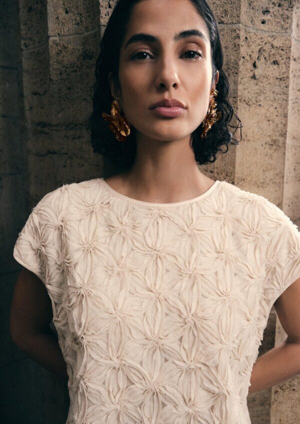 Leichte Polyester-Bluse mit Viskosefutter