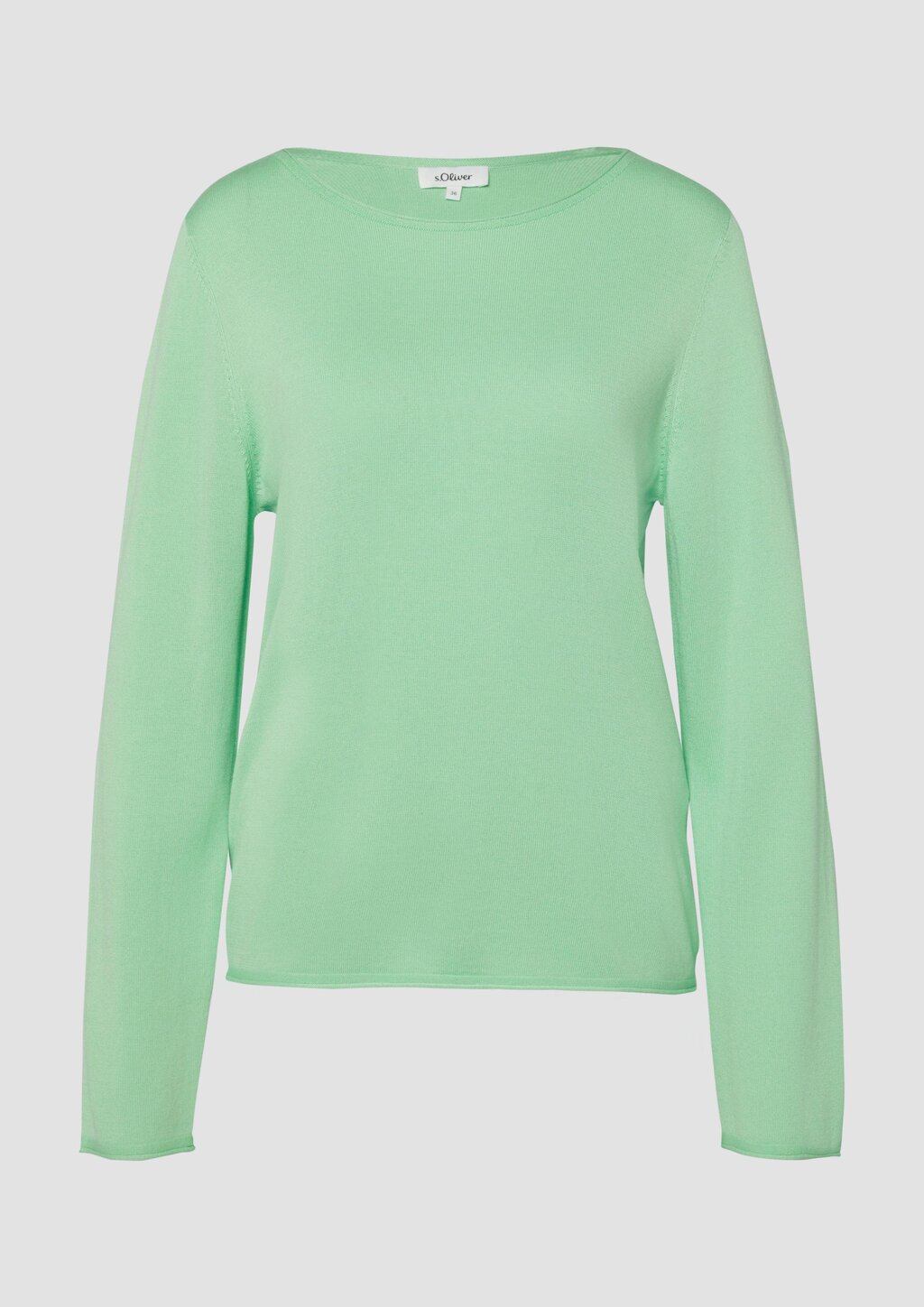 Feinstrickpullover mit Rundhalsausschnitt