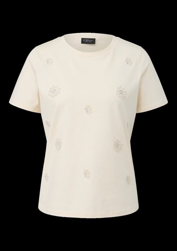 T-Shirt im Relaxed Fit mit dekorativen Blumen