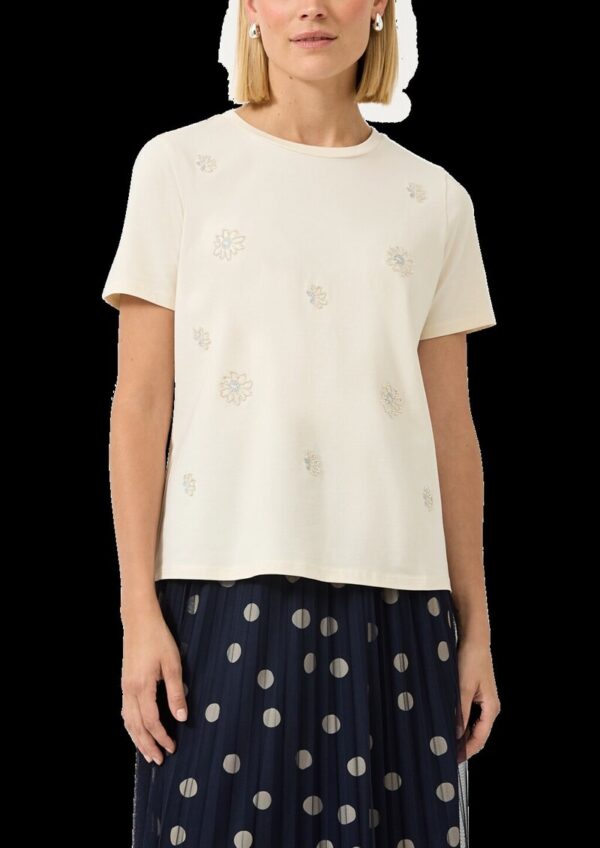 T-Shirt im Relaxed Fit mit dekorativen Blumen