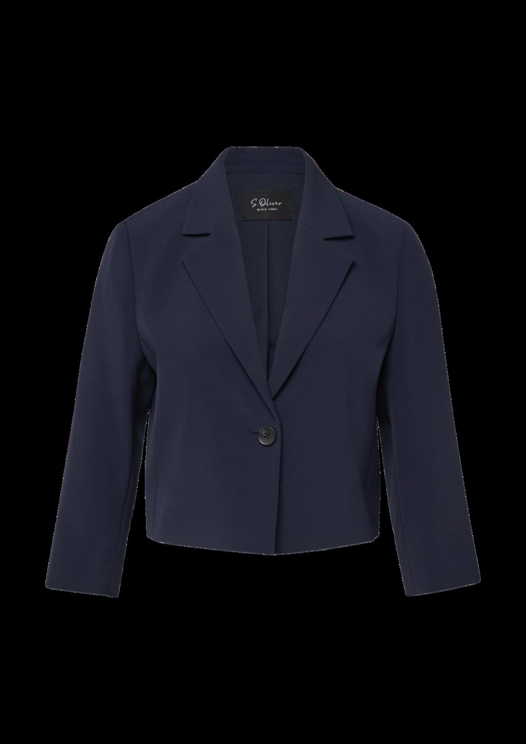 Cropped-Blazer mit 3/4-Ärmeln