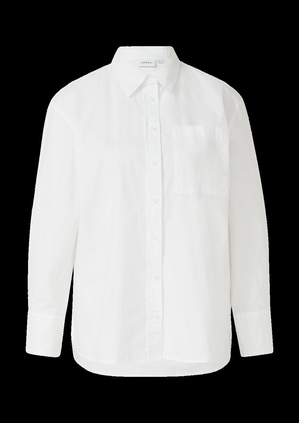 Lockere Hemdbluse aus Popeline