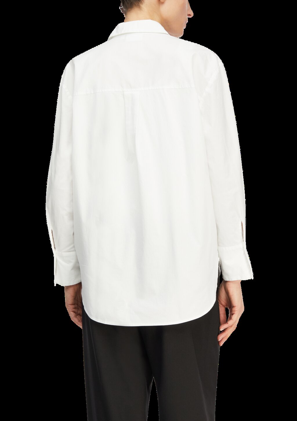 Lockere Hemdbluse aus Popeline