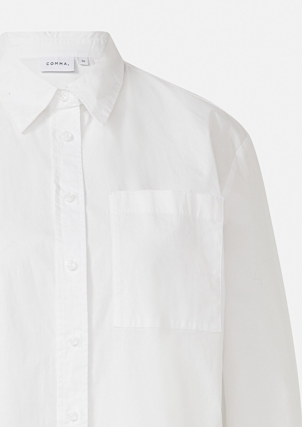 Lockere Hemdbluse aus Popeline