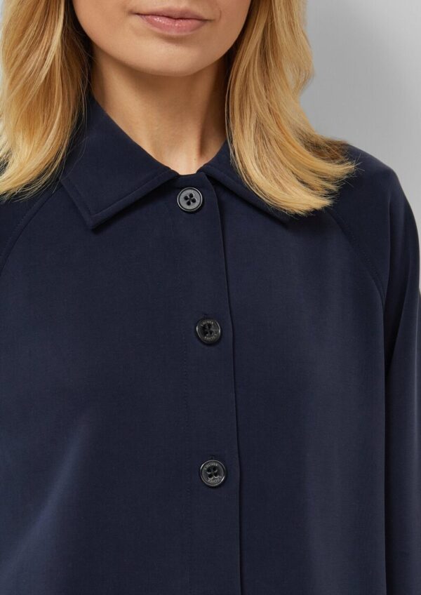 Verkürzte Sweatshirt-Jacke aus Scuba