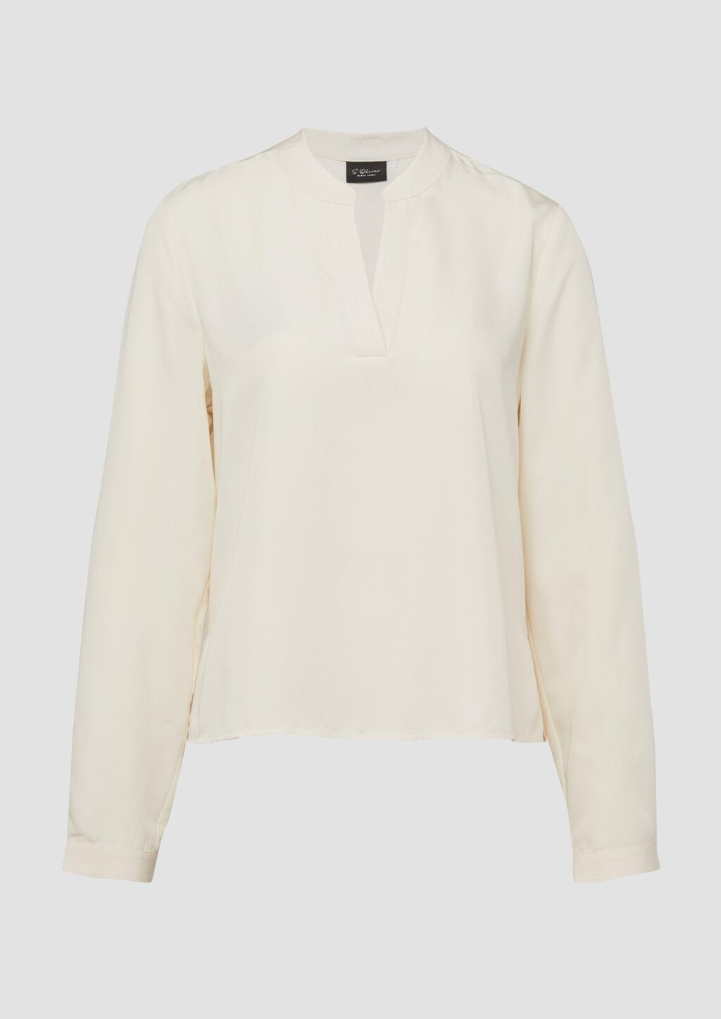 Modal-Bluse mit Tunika-Ausschnitt