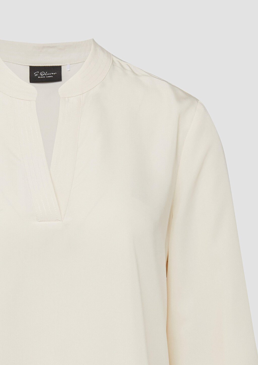 Modal-Bluse mit Tunika-Ausschnitt