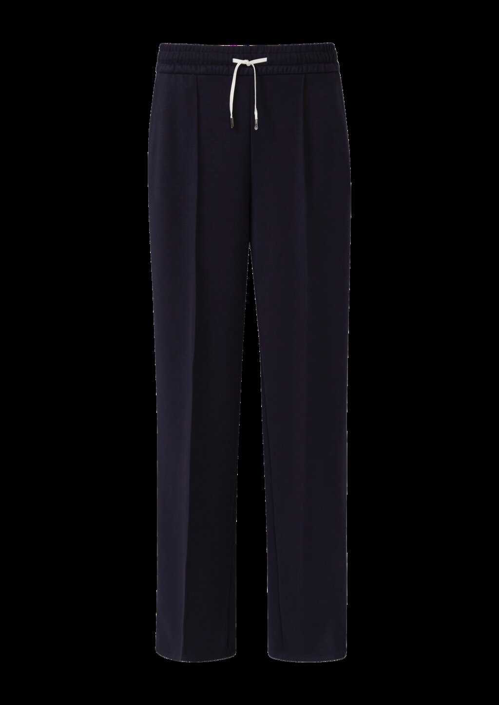 Wide-Leg-Hose aus Scuba mit Kontraststreifen