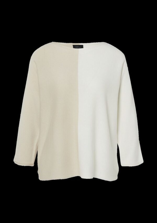 Feinstrickpullover mit Fledermausärmeln aus Modalmix