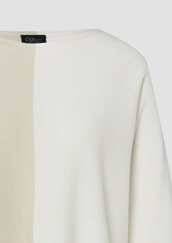 Feinstrickpullover mit Fledermausärmeln aus Modalmix