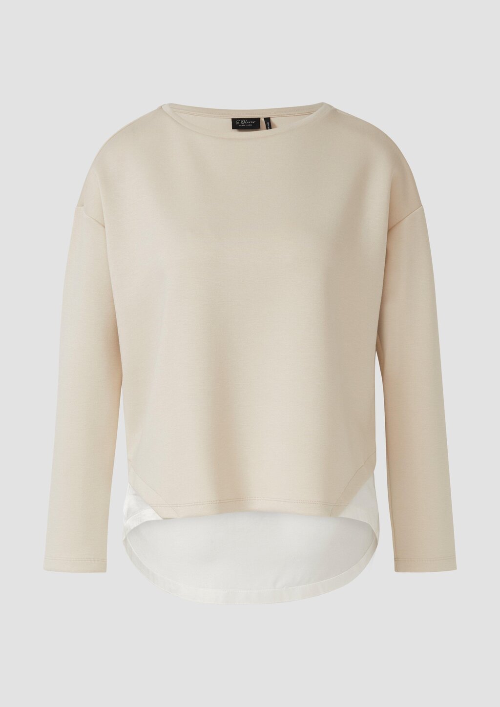 Scuba-Sweatshirt in Layering-Optik