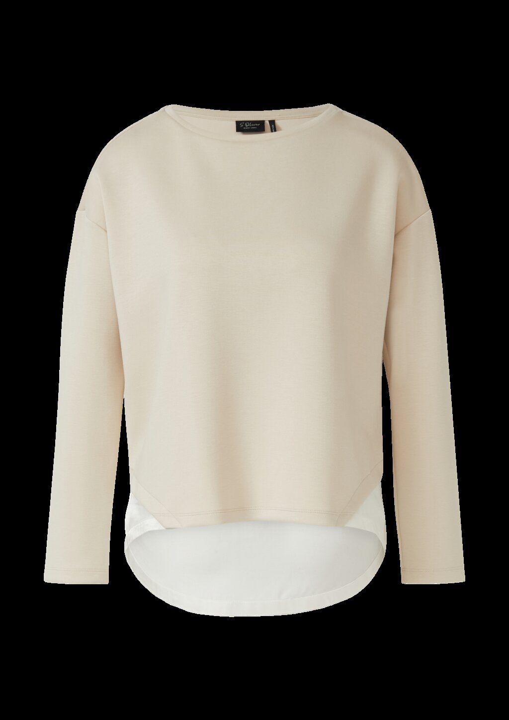 Scuba-Sweatshirt in Layering-Optik