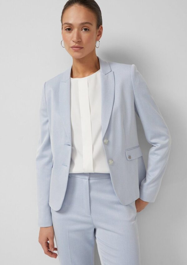 Verkürzter Slim-Fit-Blazer mit Struktur