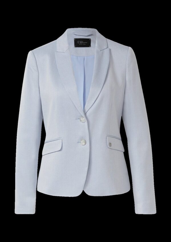 Verkürzter Slim-Fit-Blazer mit Struktur