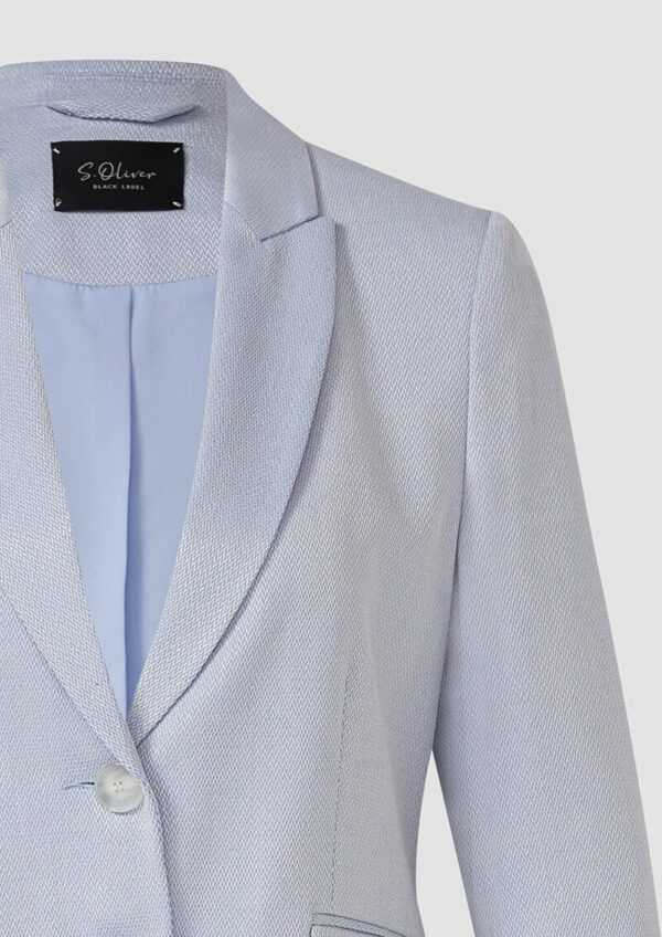 Verkürzter Slim-Fit-Blazer mit Struktur