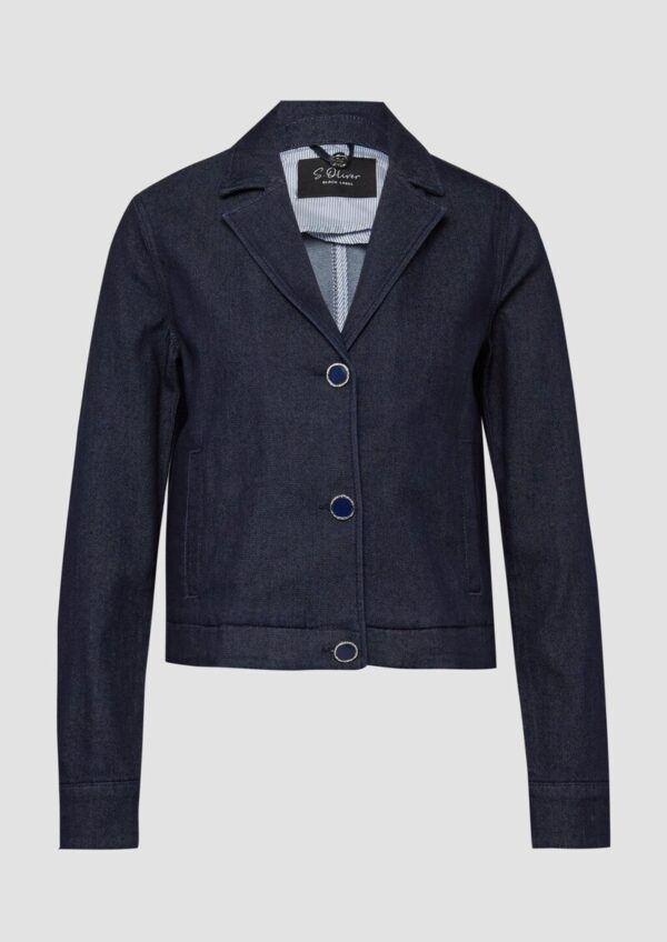 Verkürzte Jacke mit Reverskragen