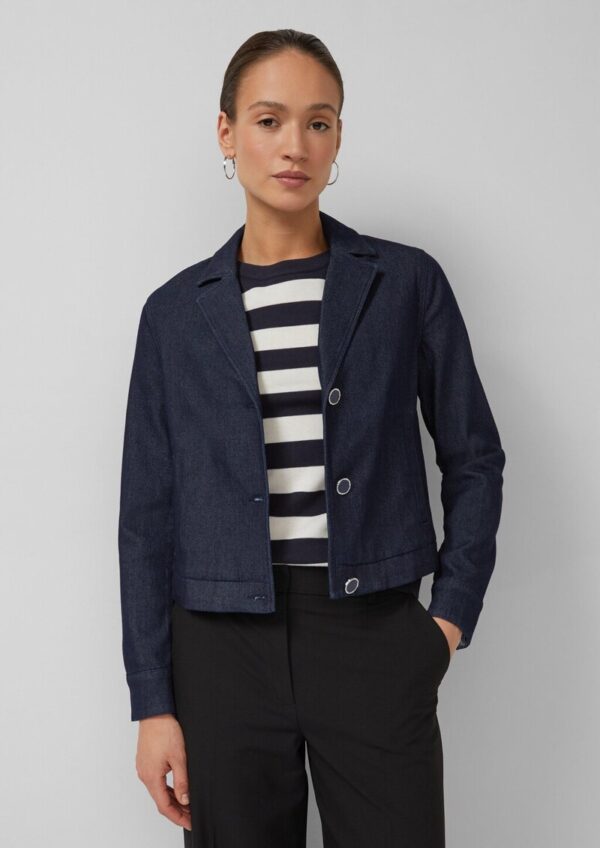 Verkürzte Jacke mit Reverskragen