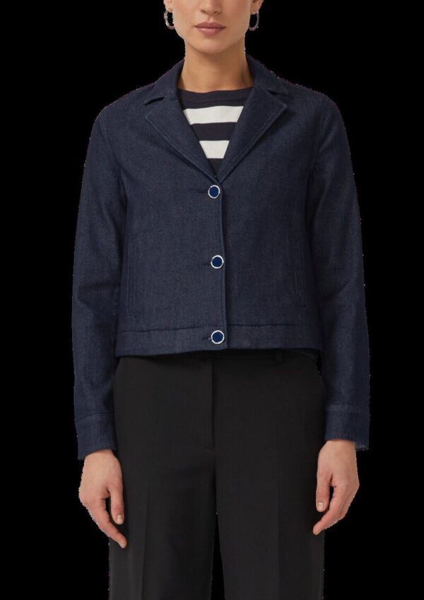 Verkürzte Jacke mit Reverskragen