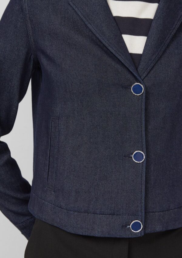 Verkürzte Jacke mit Reverskragen