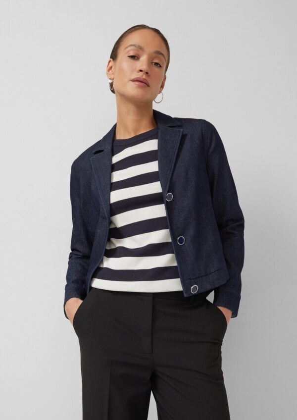 Verkürzte Jacke mit Reverskragen