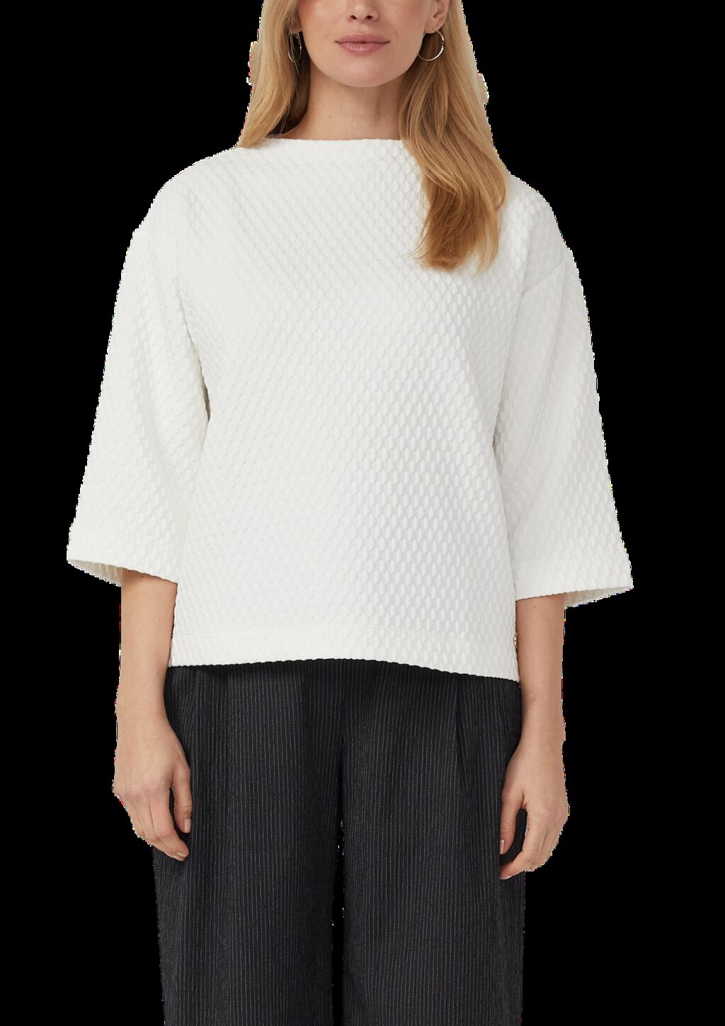 Strukturiertes Sweatshirt im Relaxed Fit