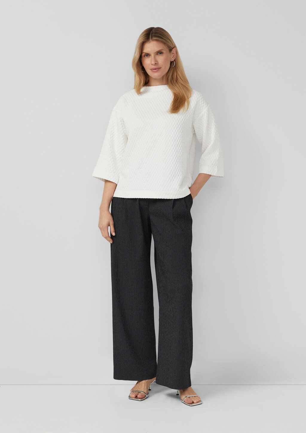 Strukturiertes Sweatshirt im Relaxed Fit