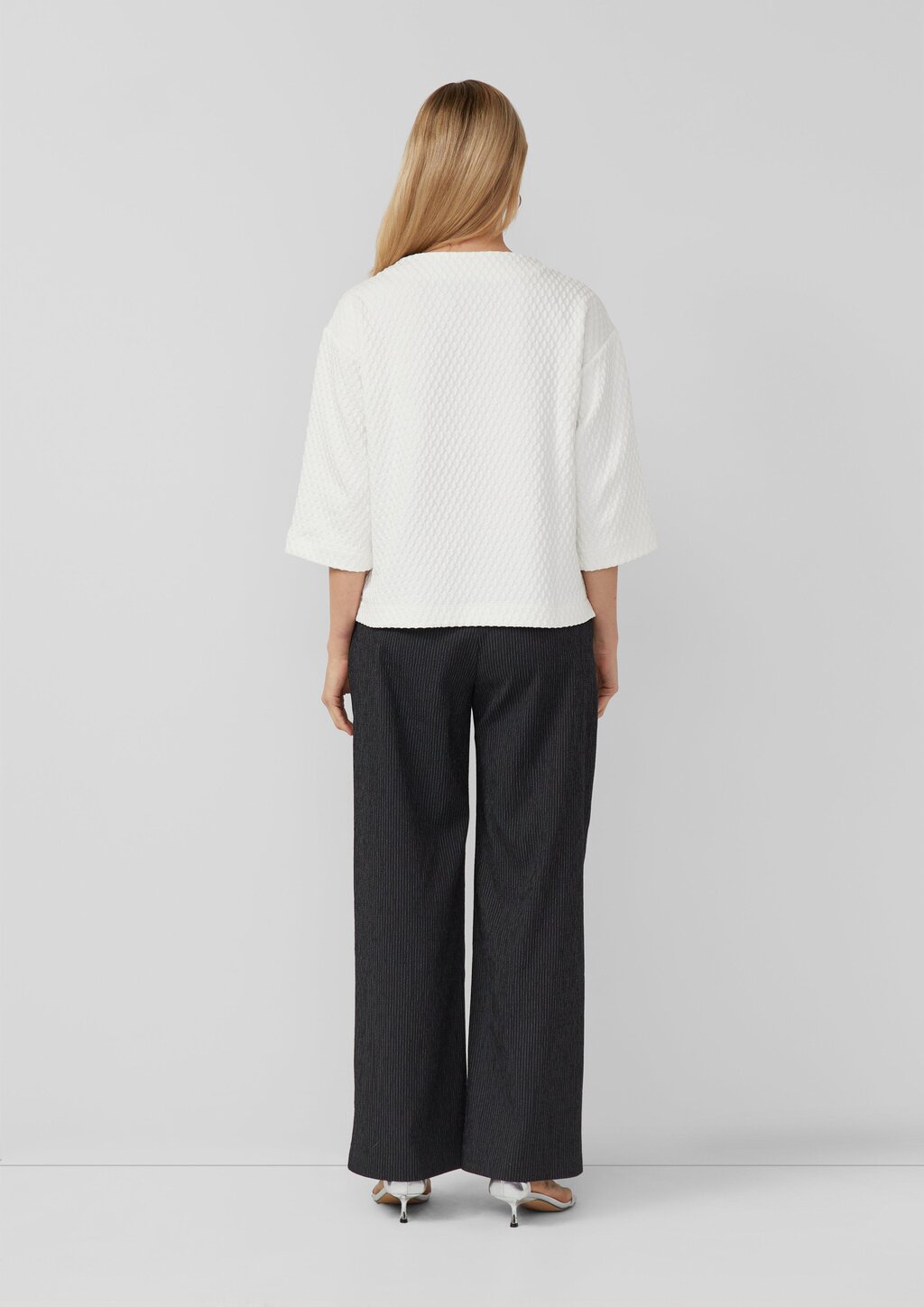 Strukturiertes Sweatshirt im Relaxed Fit