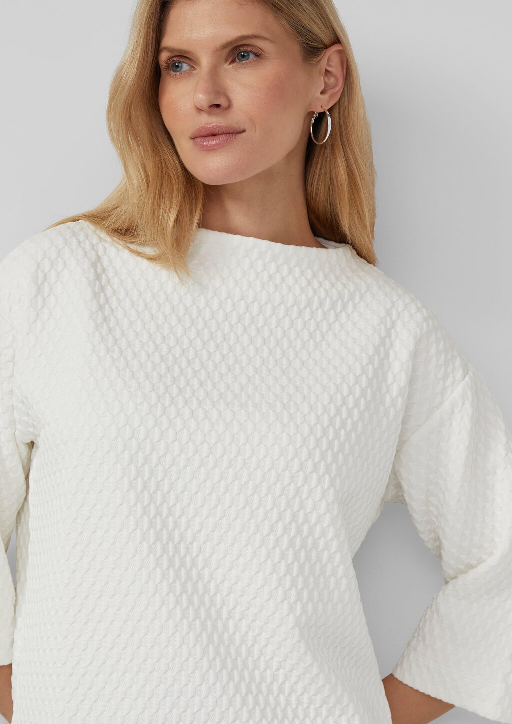 Strukturiertes Sweatshirt im Relaxed Fit