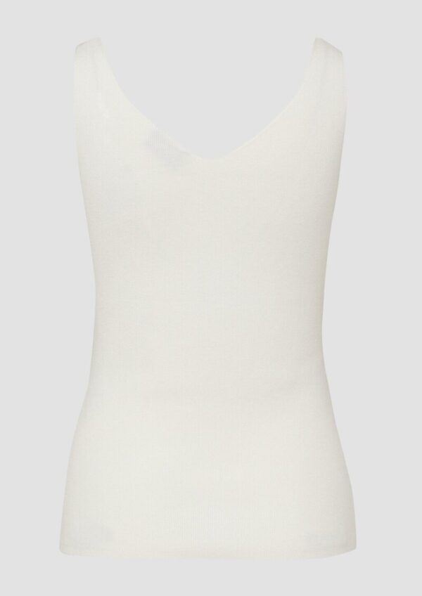 Ärmelloses Feinstrick-Top im Slim Fit