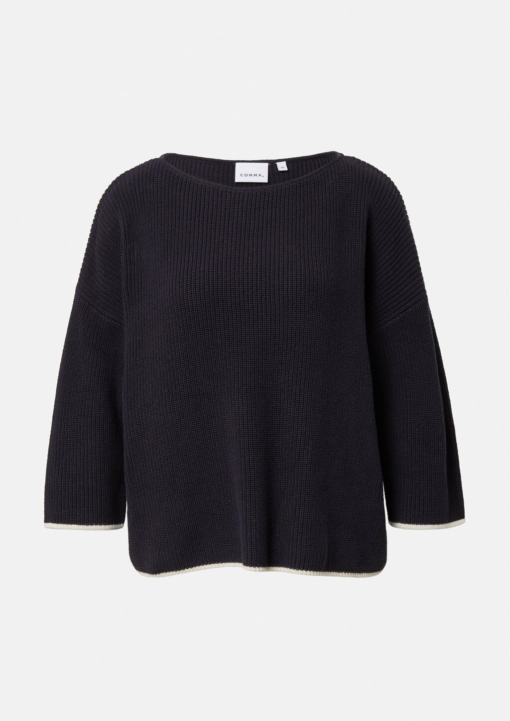 Pullover im Boxy Fit mit Kontrastdetails