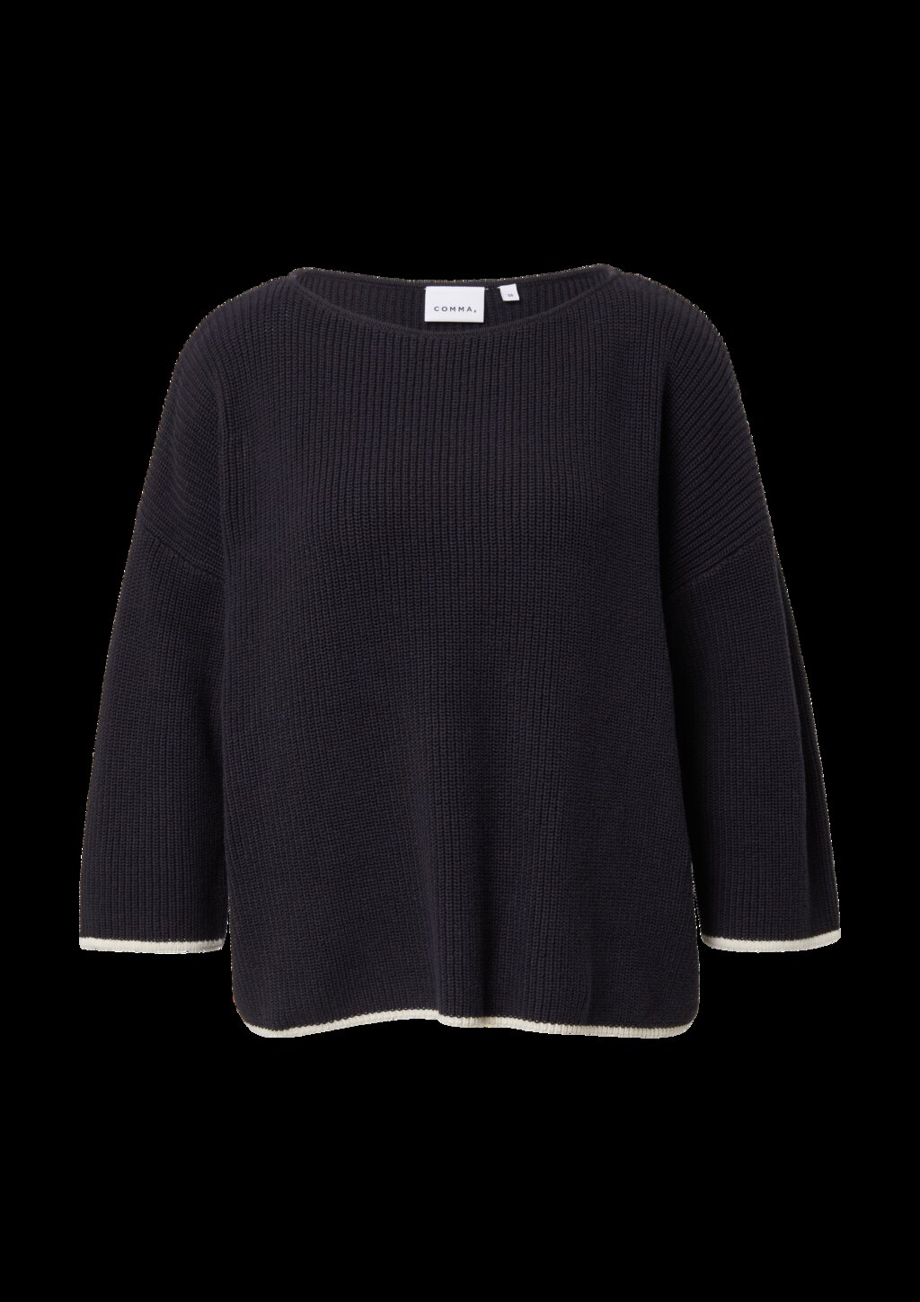 Pullover im Boxy Fit mit Kontrastdetails