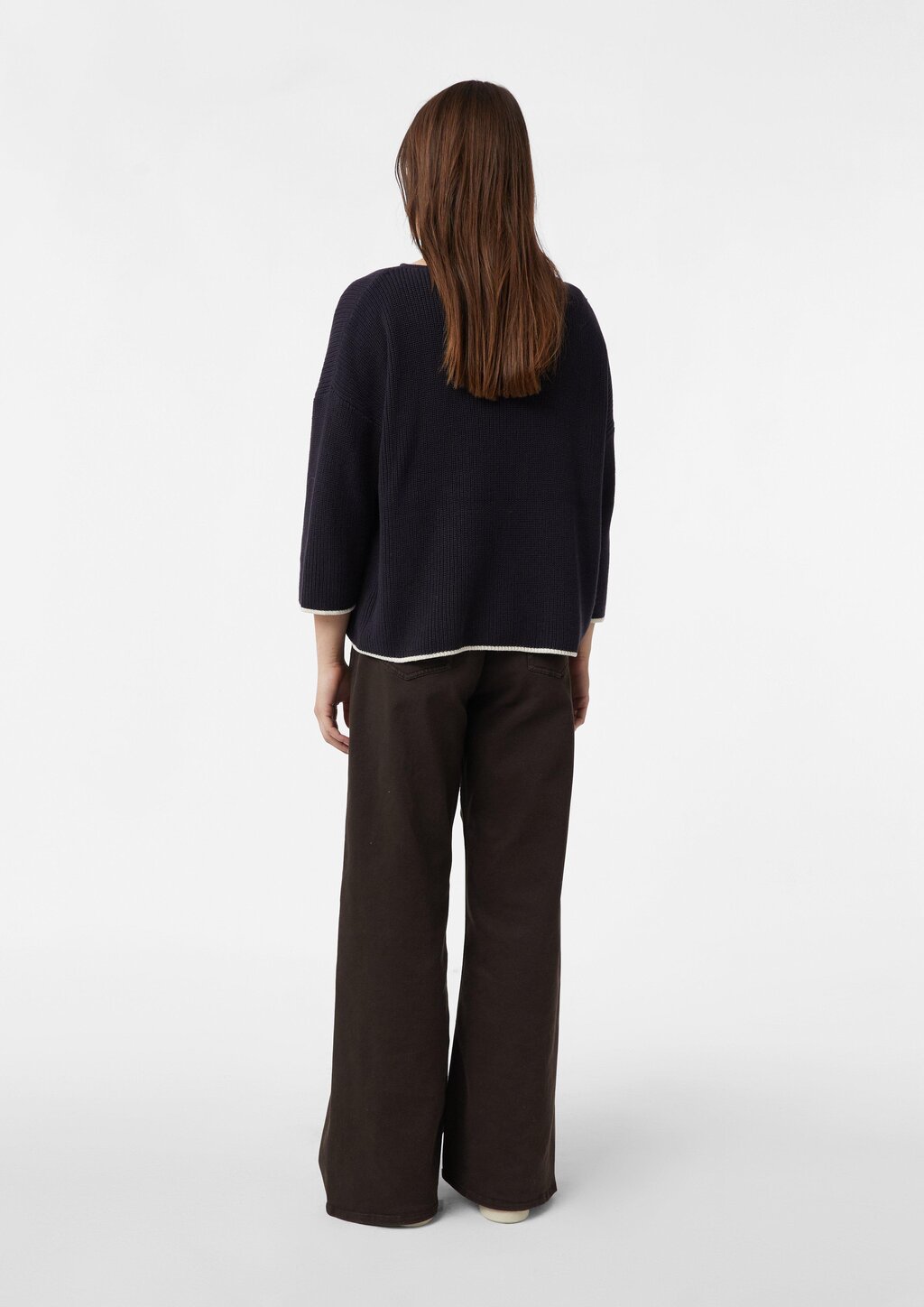 Pullover im Boxy Fit mit Kontrastdetails