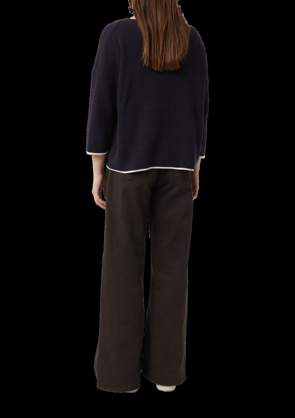 Pullover im Boxy Fit mit Kontrastdetails