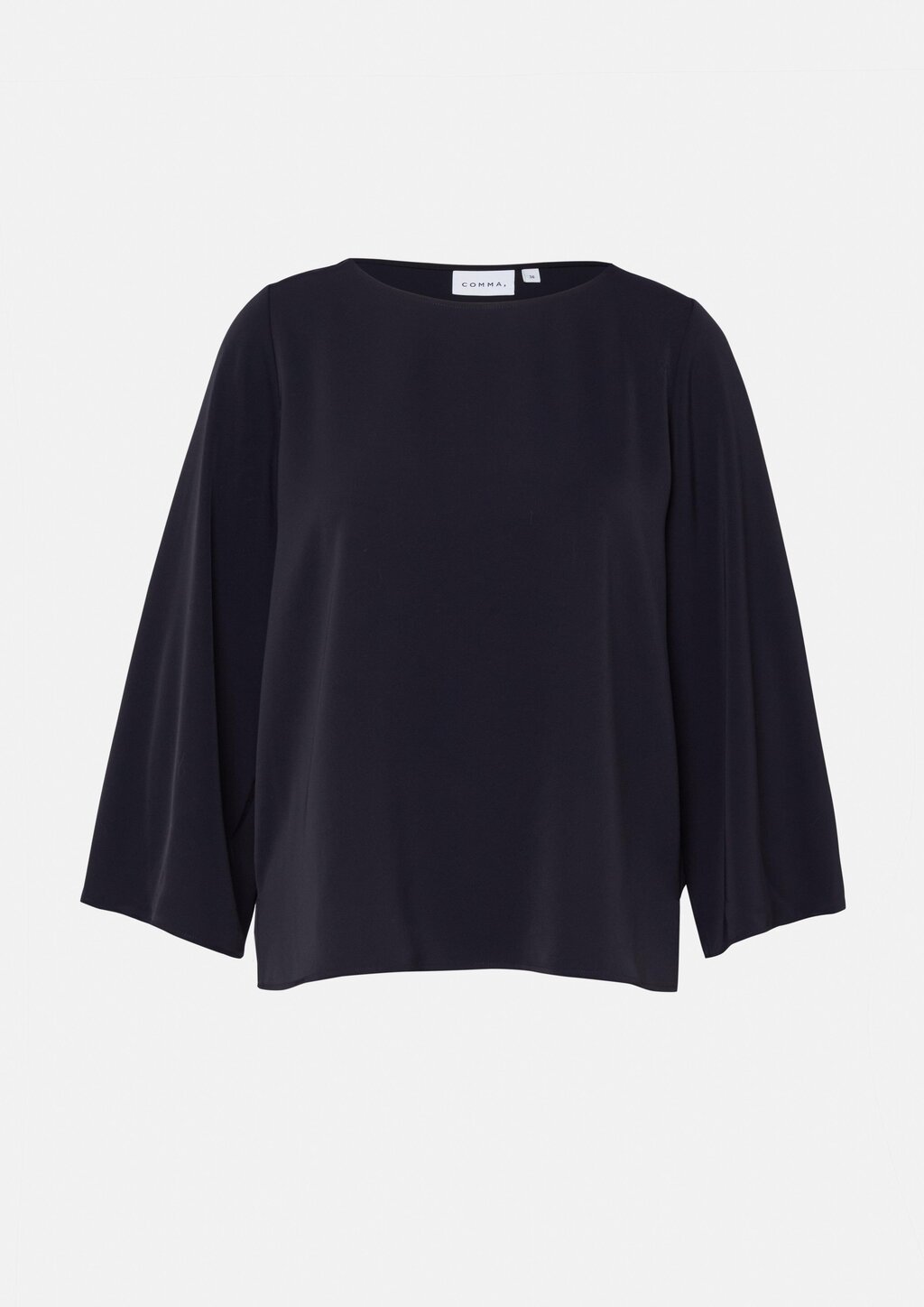 Fließende Bluse mit weitem Ärmel