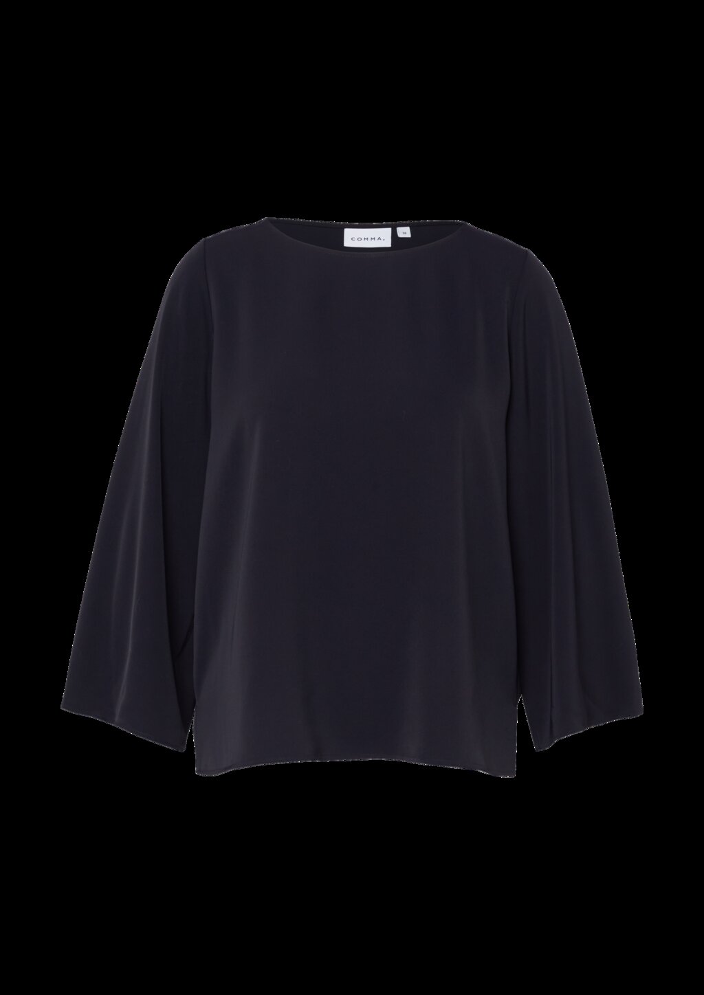 Fließende Bluse mit weitem Ärmel