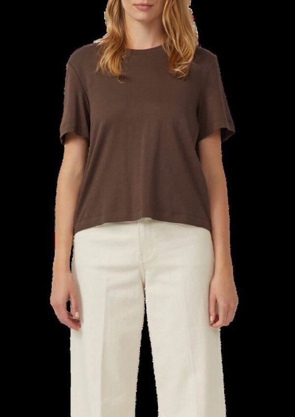 Verkürztes T-Shirt aus Interlockjersey