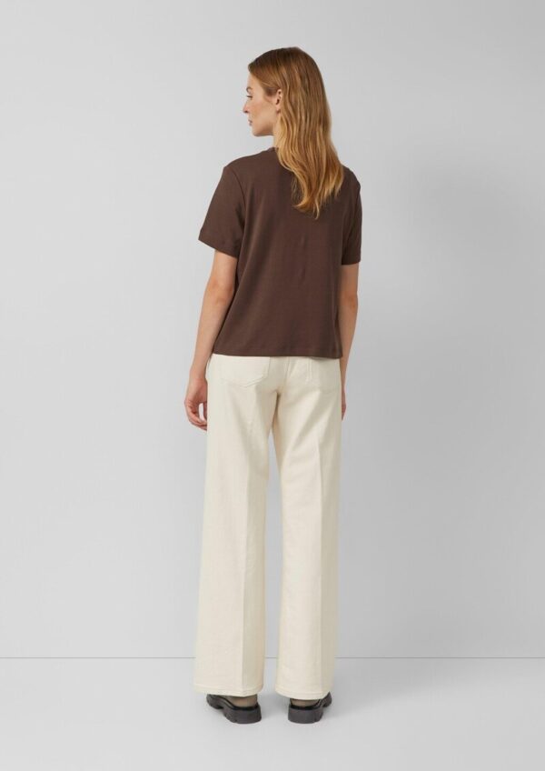 Verkürztes T-Shirt aus Interlockjersey