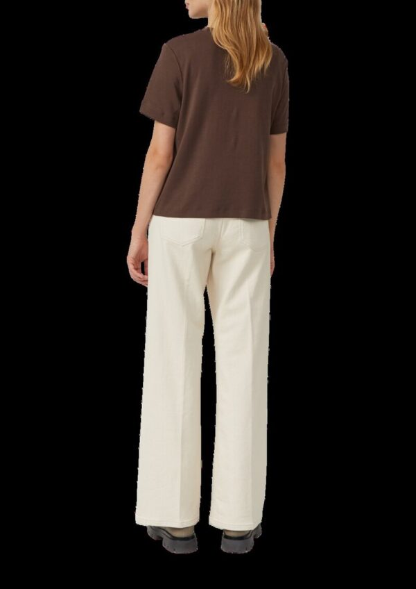 Verkürztes T-Shirt aus Interlockjersey