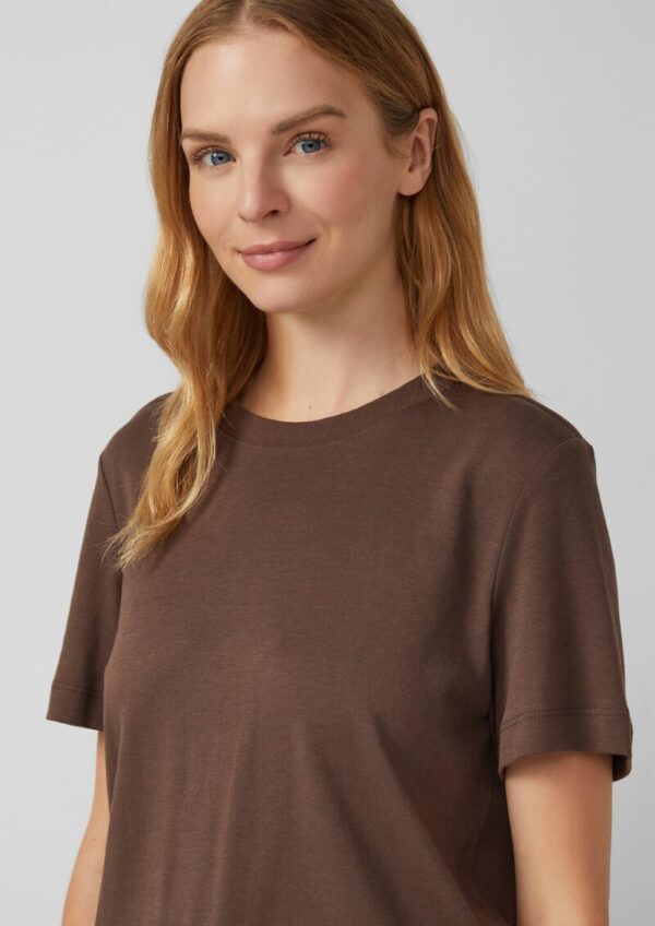 Verkürztes T-Shirt aus Interlockjersey