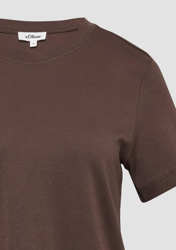 Verkürztes T-Shirt aus Interlockjersey