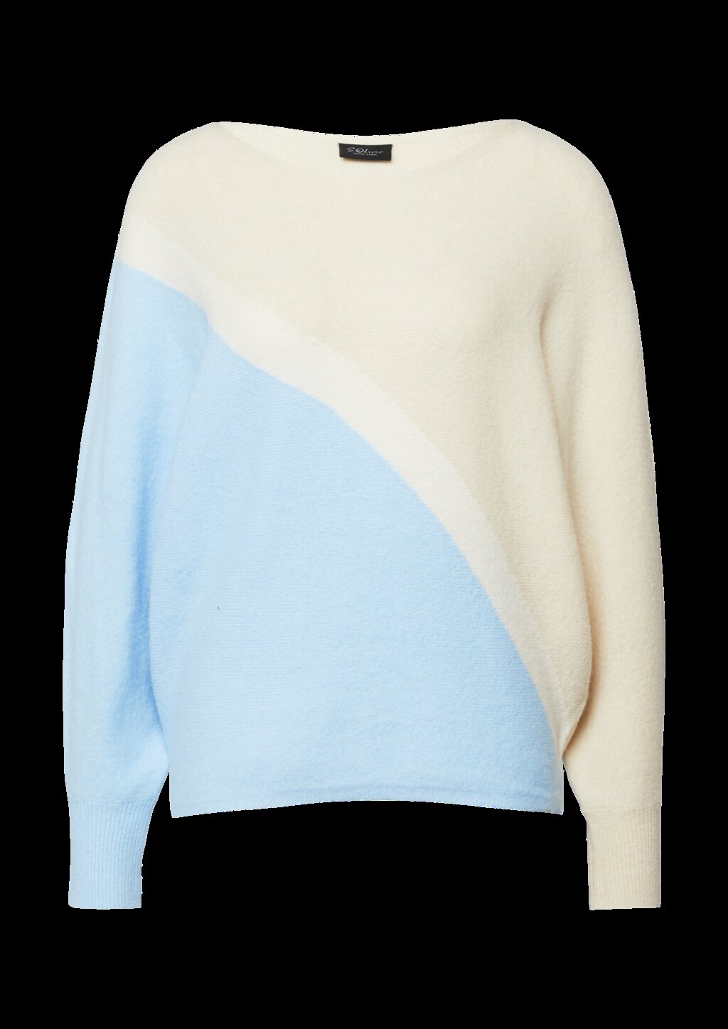 Feinstrickpullover mit Fledermausärmeln