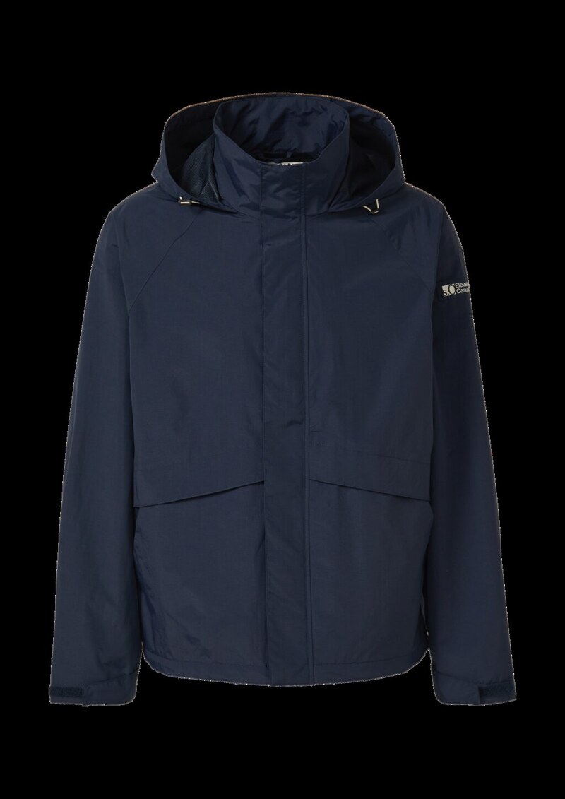 Windbreaker aus Nylon mit versteckter Kapuze