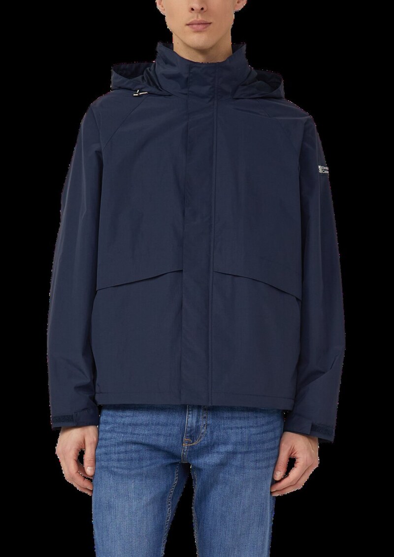 Windbreaker aus Nylon mit versteckter Kapuze