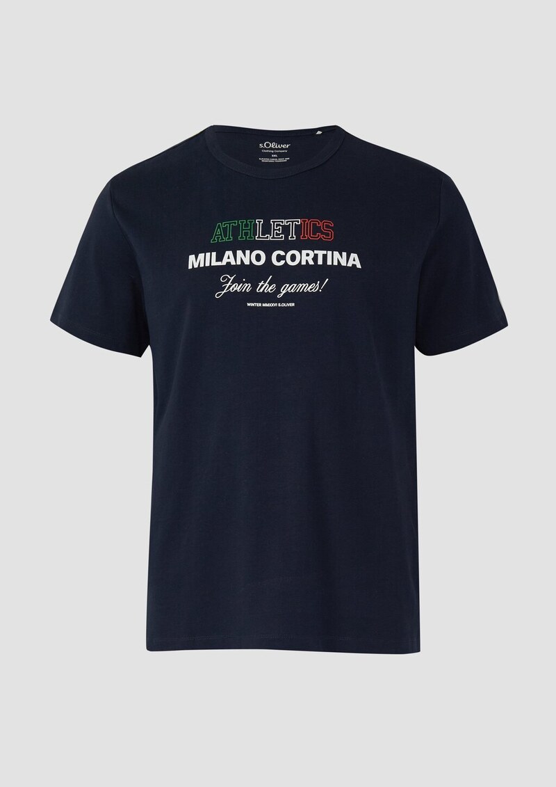 T-Shirt aus schwerem Jersey mit Artwork | Wintersport-Kollektion