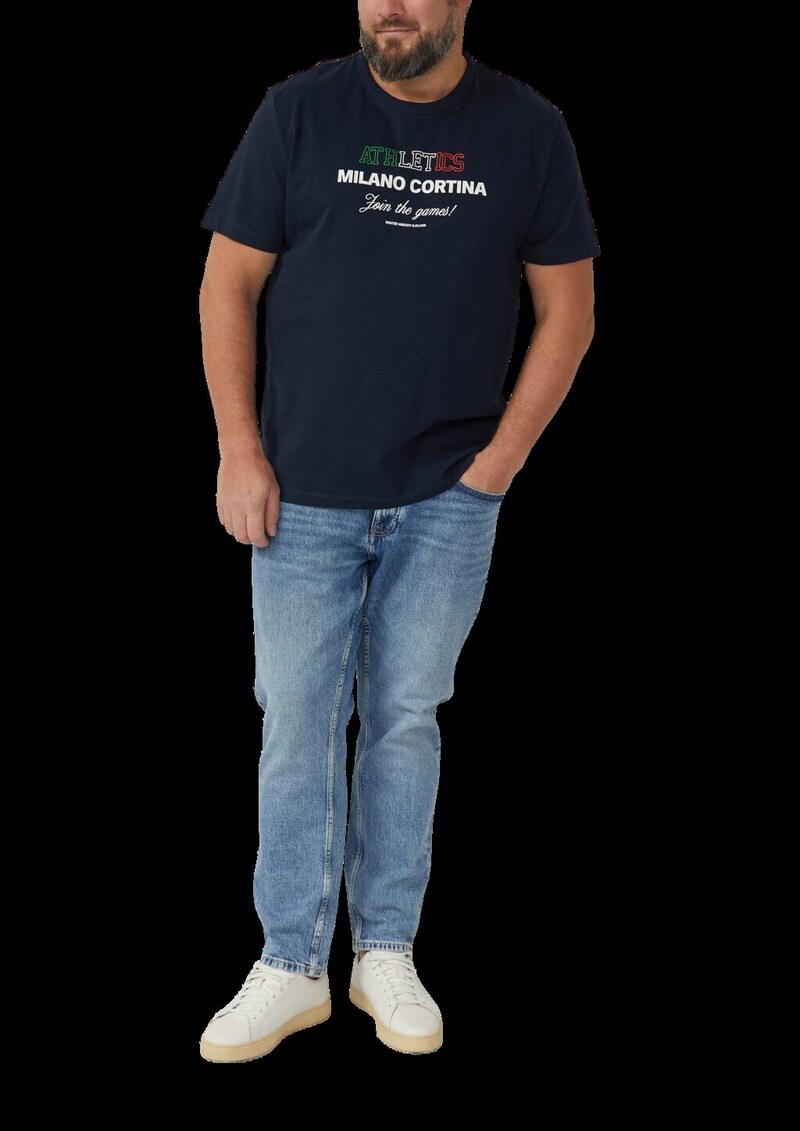 T-Shirt aus schwerem Jersey mit Artwork | Wintersport-Kollektion