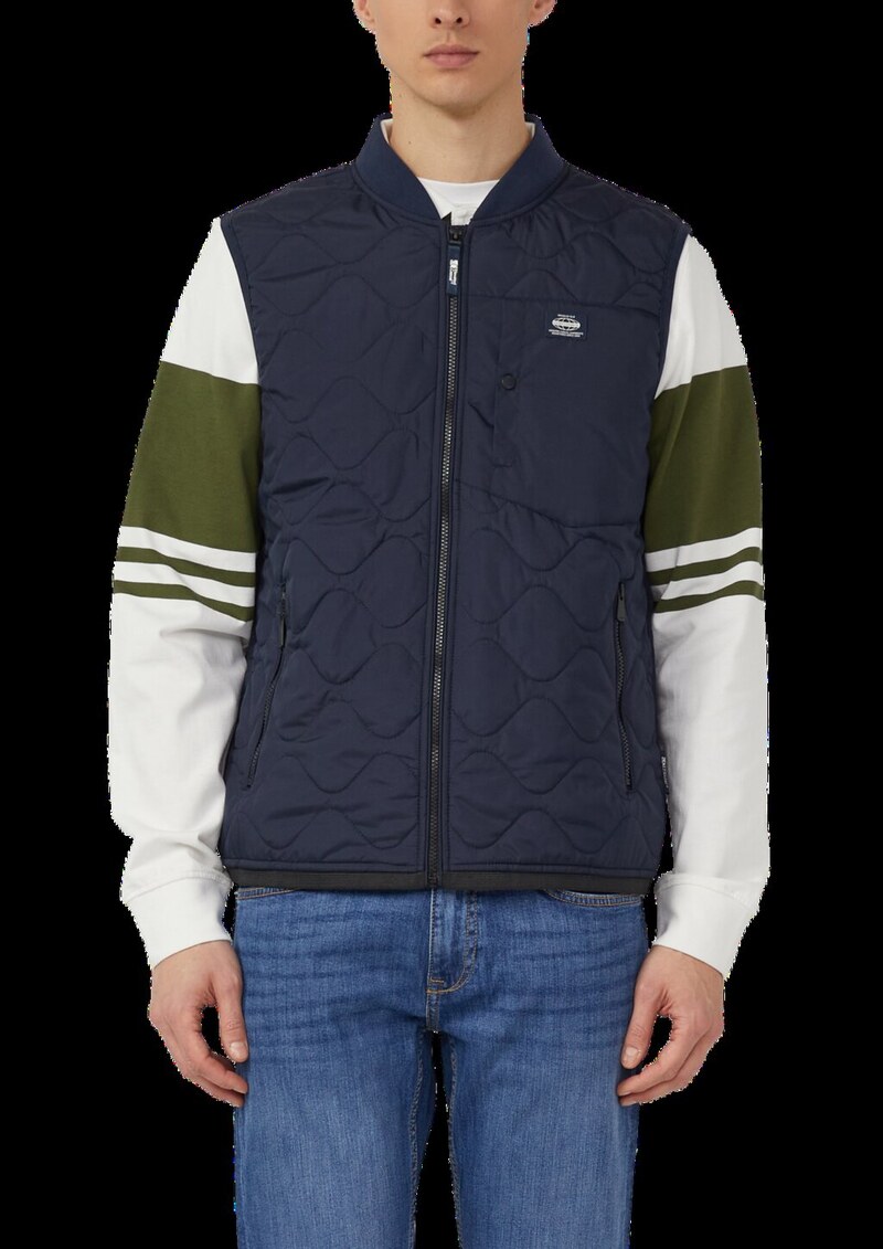 Leichte Steppweste mit Bomberkragen im Workwear-Stil