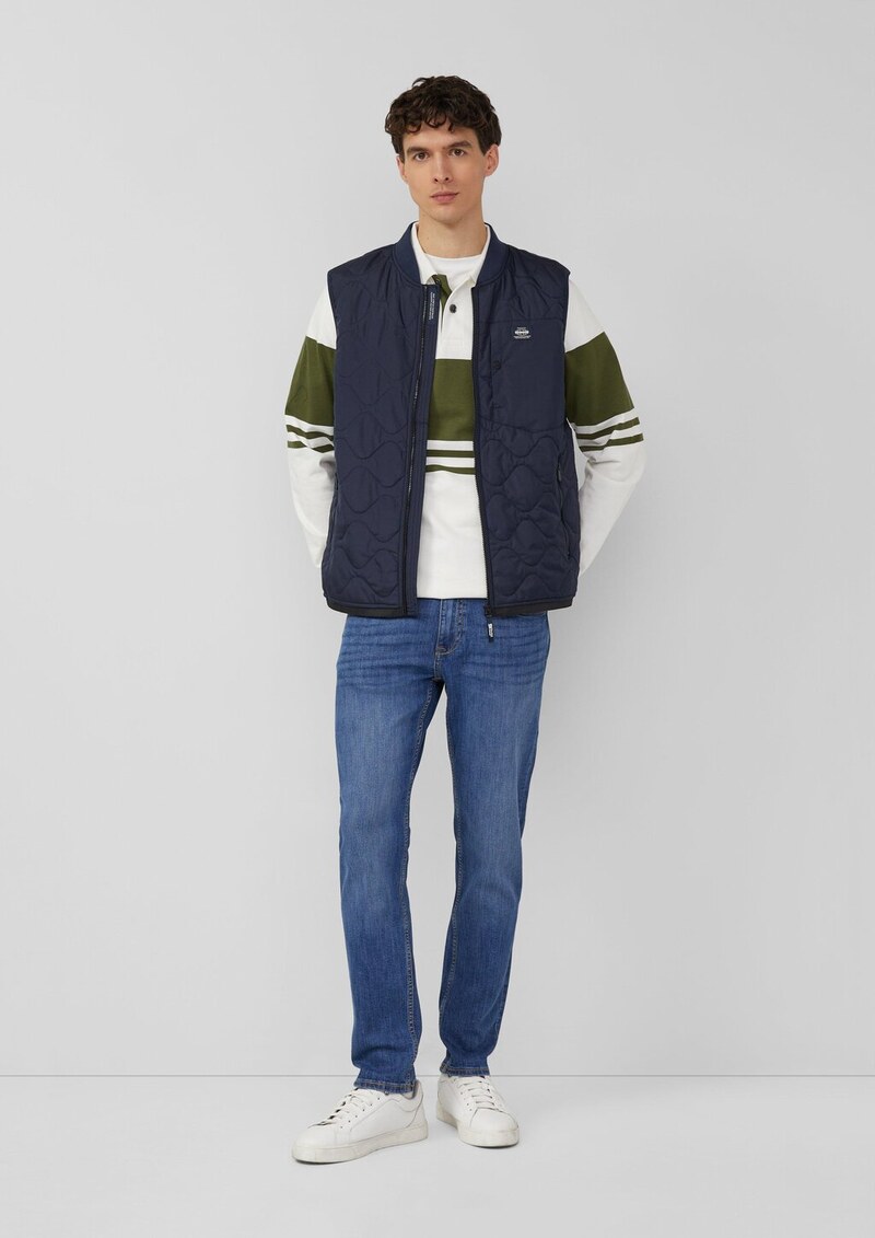 Leichte Steppweste mit Bomberkragen im Workwear-Stil