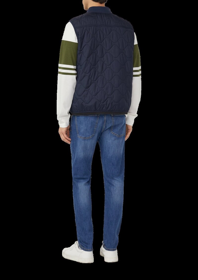 Leichte Steppweste mit Bomberkragen im Workwear-Stil